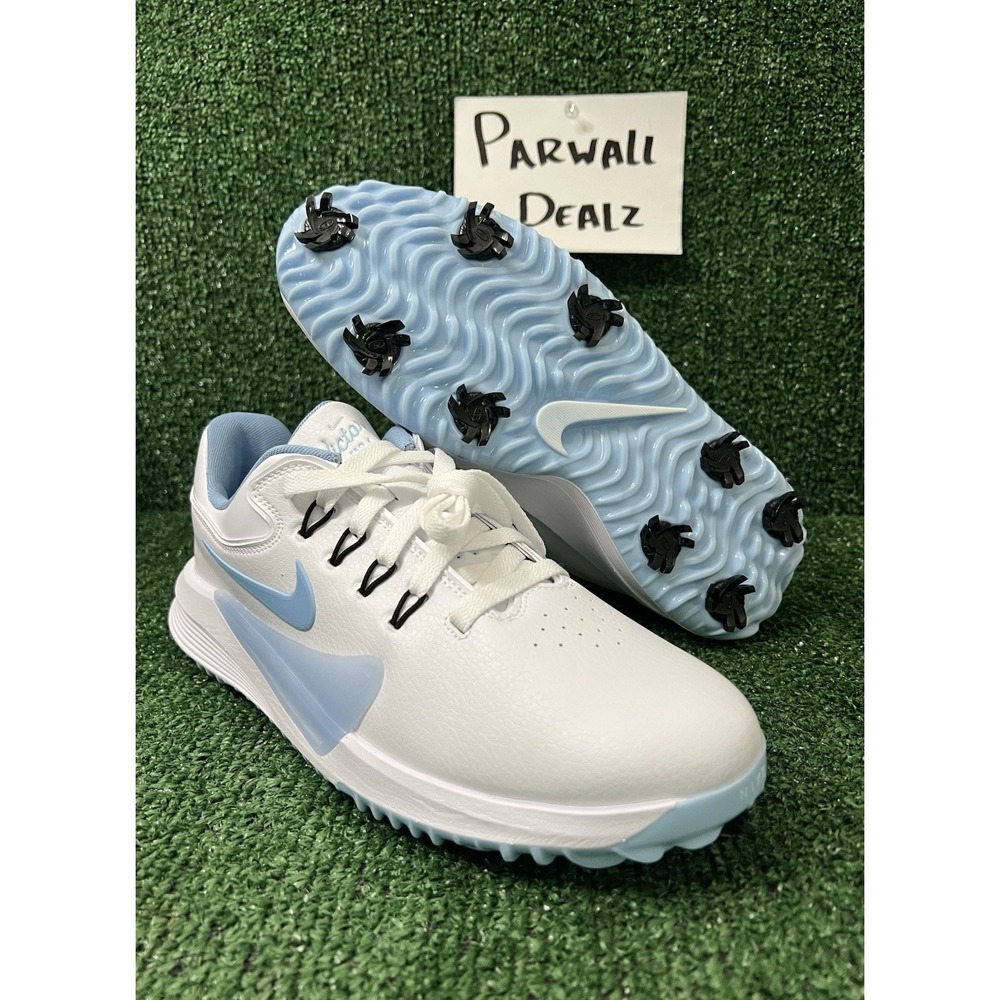 Nike Victory Pro 4 Golf Shoes White Psychic Blue Mens Size 12 Wide HM9220-101